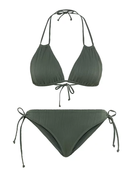 LSCN by LASCANA Costum de baie două piese Egitura oliv