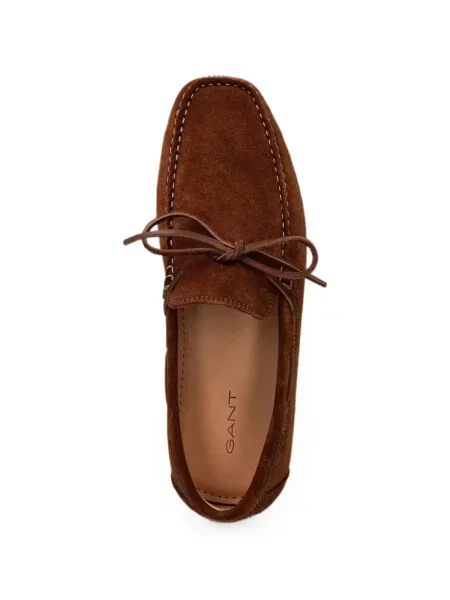 Pantofi loafer Gant cu funde maro