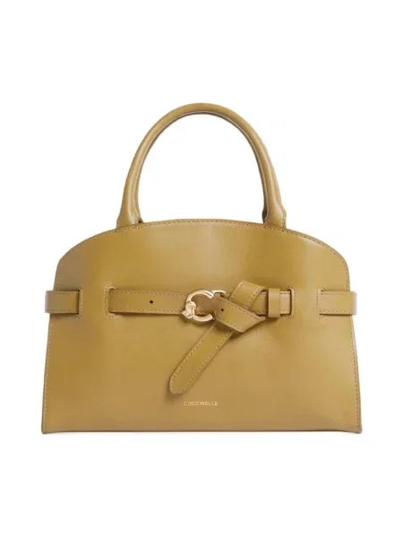 Torebka Coccinelle skórzana zielona