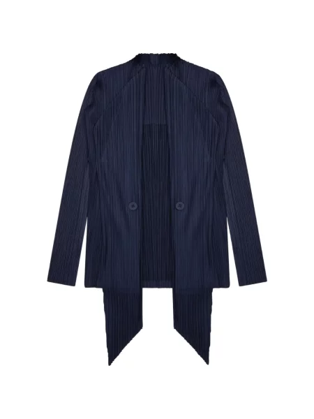 Cardigan Pleats Please Issey Miyake albastru