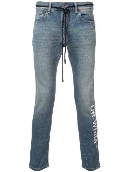 Blugi skinny Off-white skinny fit alb