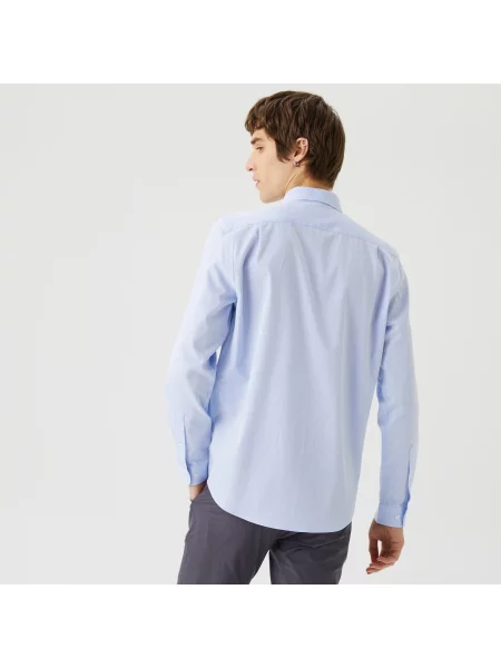 Lacoste Koszula Tkana Lacoste niebieska