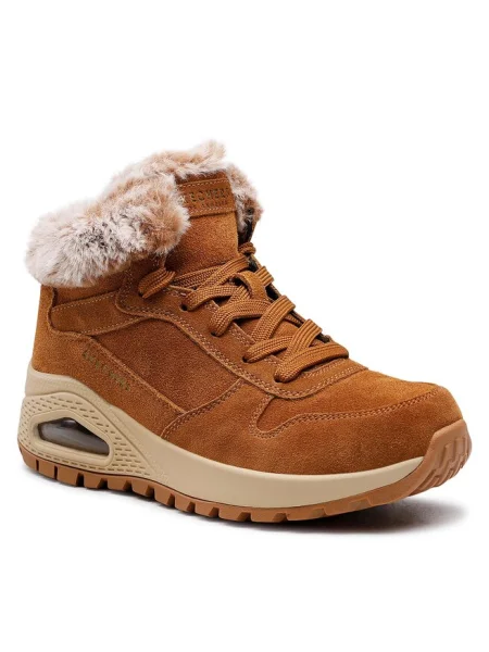 Botine Skechers Uno Wintriness maro