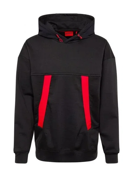 HUGO Hanorac Dechnico | Oversize fit negru