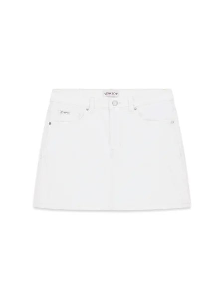 GUESS JEANS Fustă alb