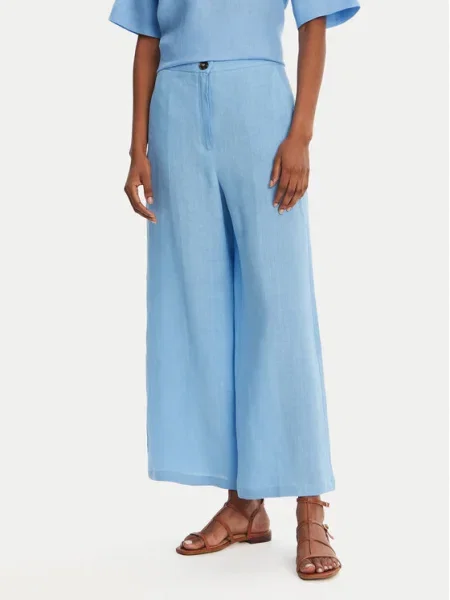 Marella Pantaloni culotte Silvana celest albastru