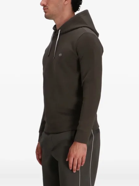 Džemperis su gobtuvu Emporio Armani žalia