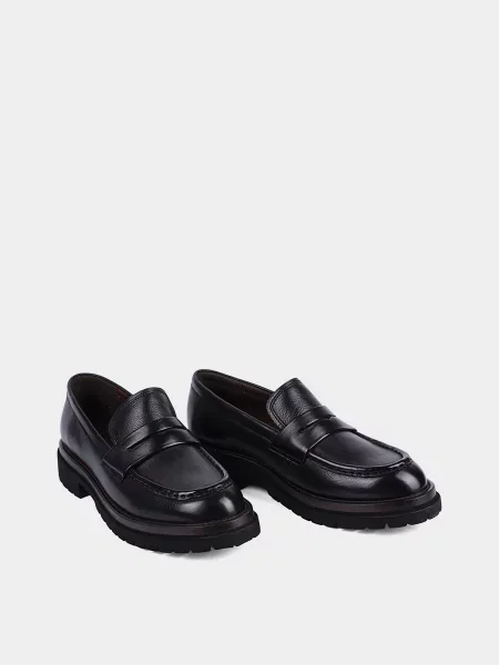 Шкіряні Лофери MIRATON чорний