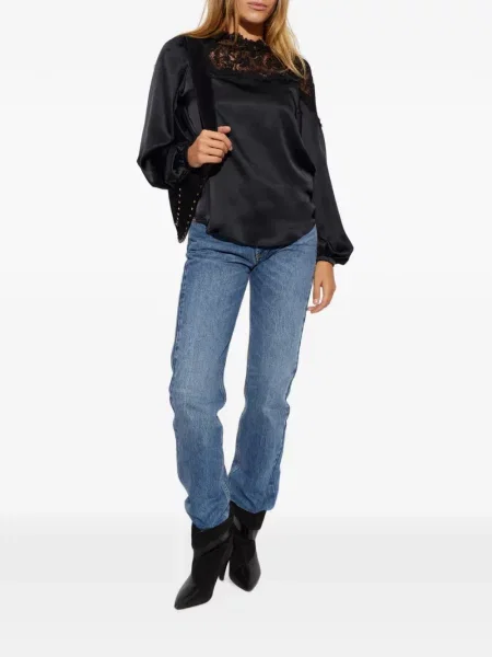 Bluză Isabel Marant din satin negru