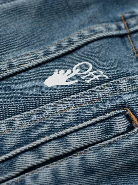 Kurtka jeansowa dziecięca Off-white biała
