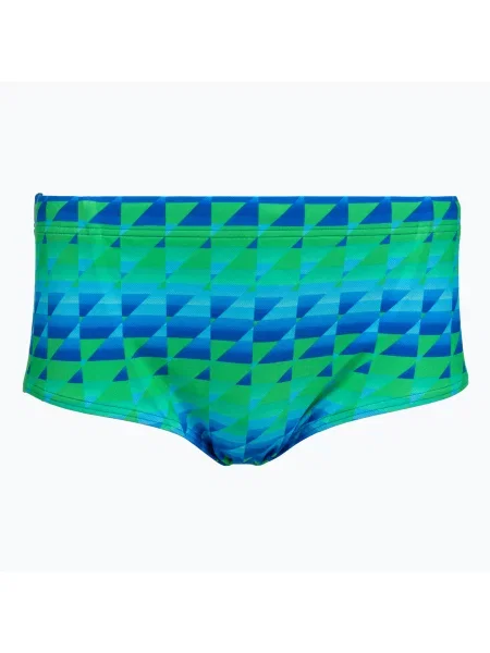 Boxeri de înot pentru bărbați Speedo ML cu imprimeu slip cm triunghiuri matlasate/lagoon blue albastru