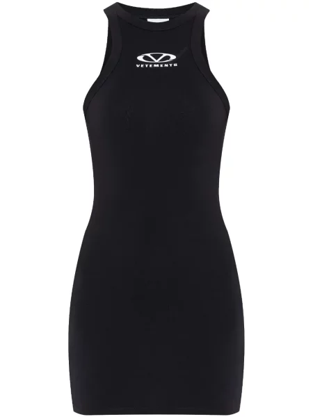 Rochie mini Vetements cu imagine de costum negru