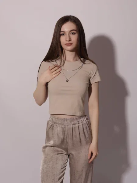 Футболка Lumo бежевая