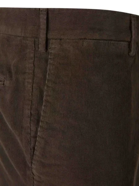 Pantaloni Pt Torino de catifea cord maro