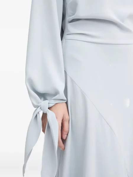 Rochie Samsøe Samsøe cu un umăr gol de costum albastru