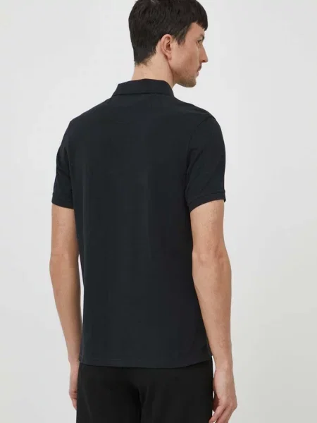 Polo tričko Barbour černá