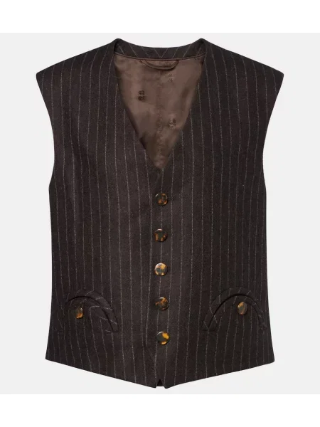 Kamizelka Blazé Milano wełniana brązowa