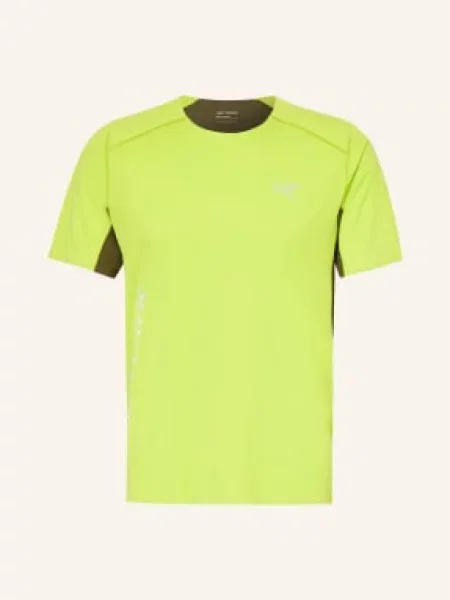 Arc'teryx Funkční Tričko Norvan Downword neonově zelená khaki šedá