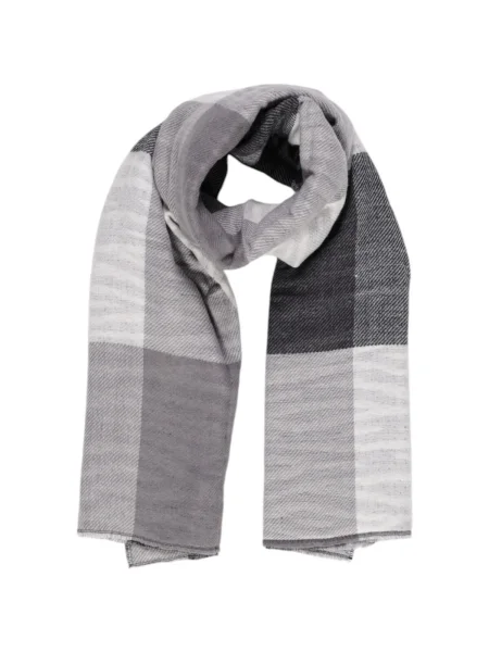 Fular Pieces în carouri negru