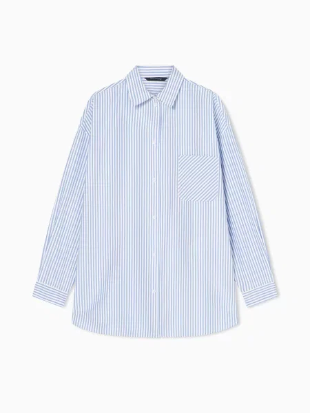 Классическая рубашка Armani Exchange голубая