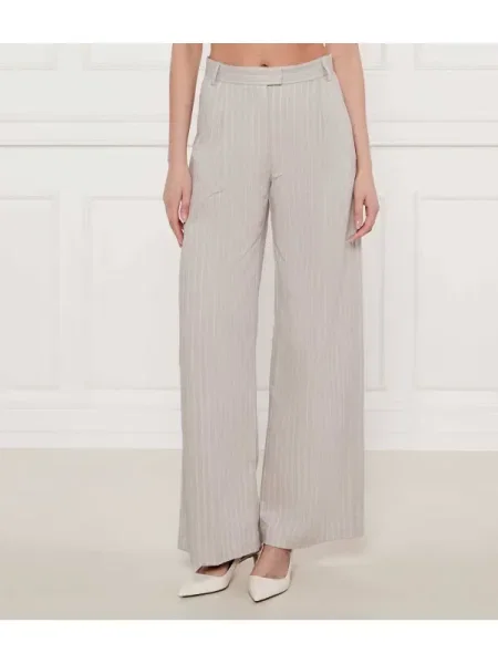 MAX&Co. pantaloni femei gri drept high waist bej