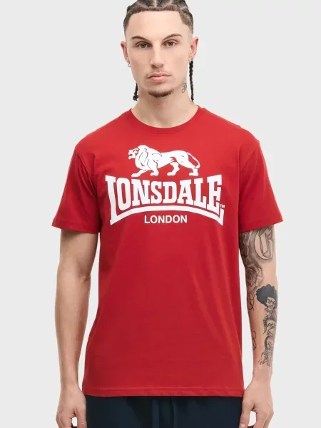 Футболка Lonsdale з автографом червона