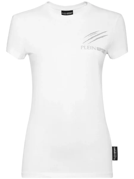 Tricou Plein Sport cu imagine alb