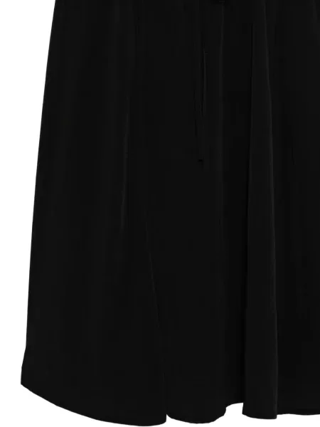 Suknja Yohji Yamamoto od krep lepršave crna