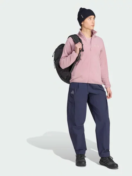 Флисовый свитер Adidas фиолетовый