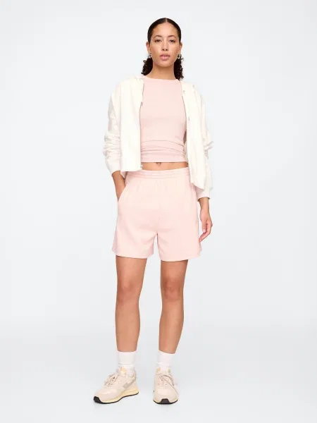 Pantaloni scurți Gap retro fără armătură roz