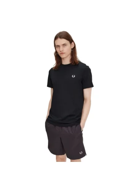 Koszulka Fred Perry z nadrukiem czarna