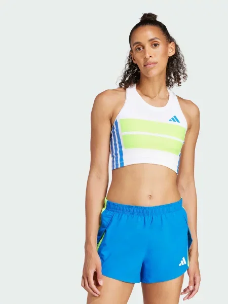 Переработанный спортивный топ Adidas белый