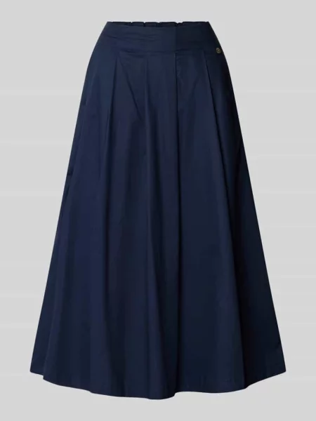 Spódnica midi z elastycznym pasem Model PAPERTOUCH' Fynch-hatton granatowa