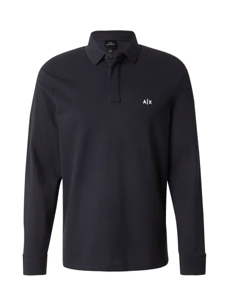 ARMANI EXCHANGE Tricou bleumarin alb