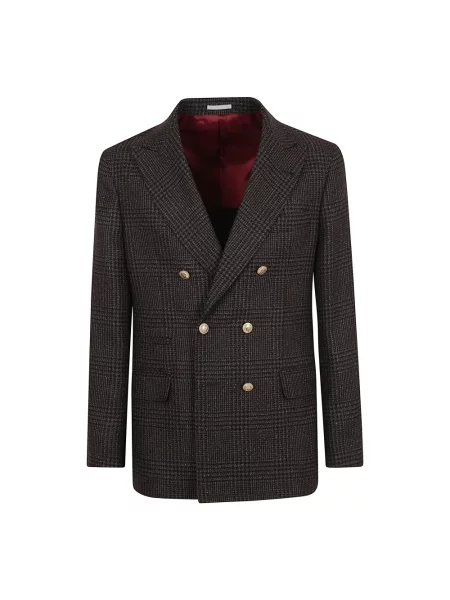 Marynarka Brunello Cucinelli elegancka brązowa