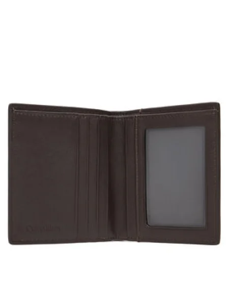 Veľká dámska peňaženka Calvin Klein Coated Ns Slim Billfold hnedá