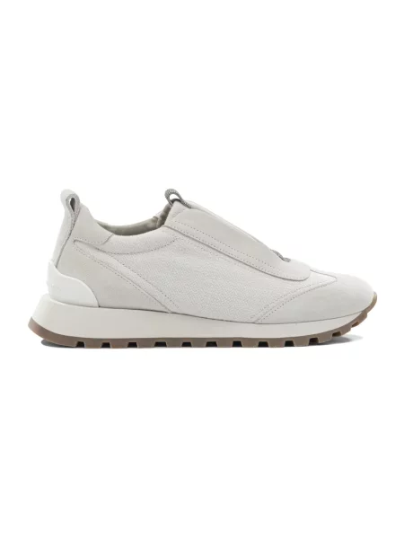 Sneakersy Brunello Cucinelli zamszowe szare