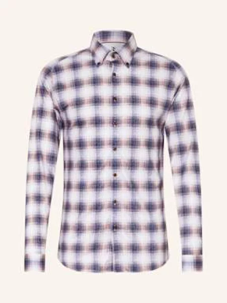 Desoto Koszula Z Dżerseju Slim Fit braun biała