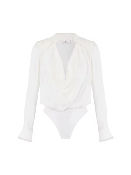 Top Elisabetta Franchi alb