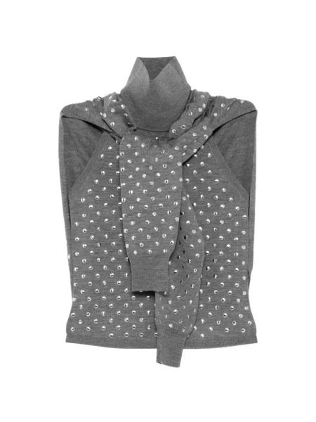 Топ Monse с шипове оглавник сиво