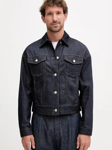 MAX&Co. geacă jeans bleumarin de tranziție oversize