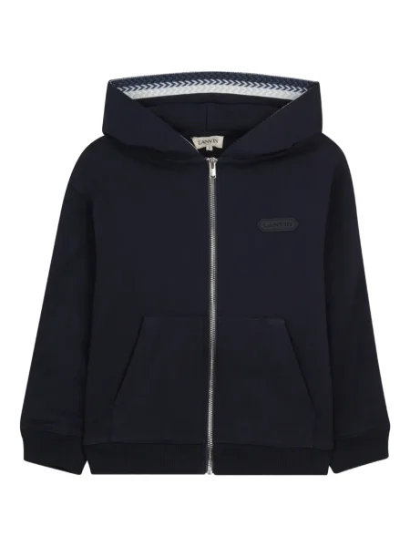 Bluza z kapturem dziecięca Lanvin Enfant niebieska