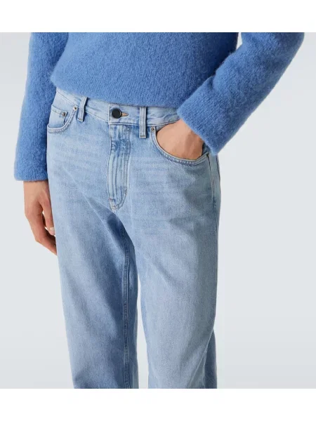 Blugi drepți Zegna albastru