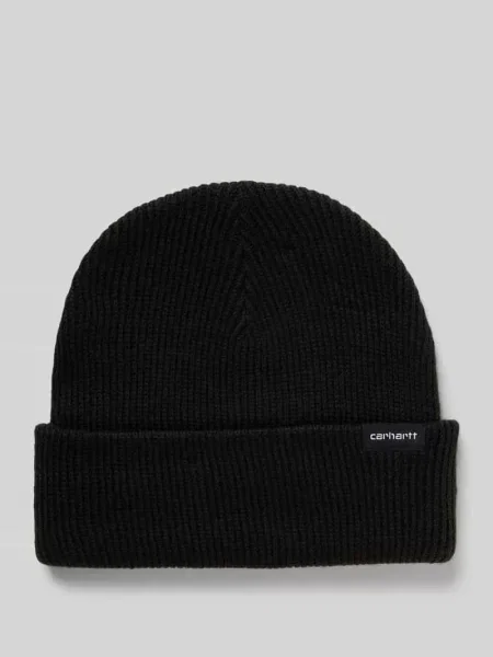 Czapka beanie z detal z logo model GORDAN' Carhartt Wip czarna