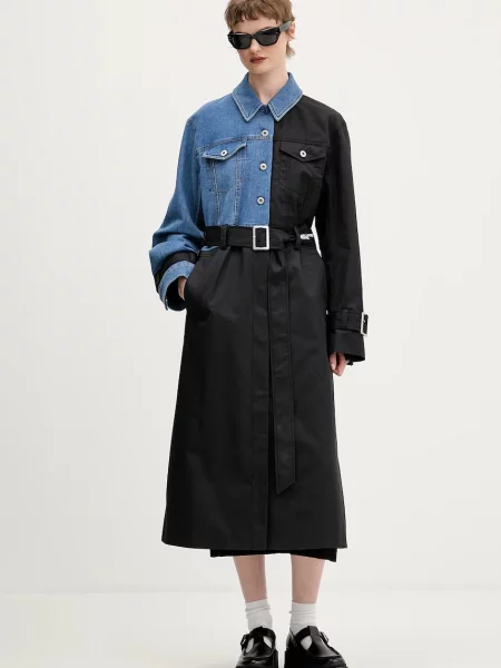 Plašč Karl Lagerfeld Jeans črna