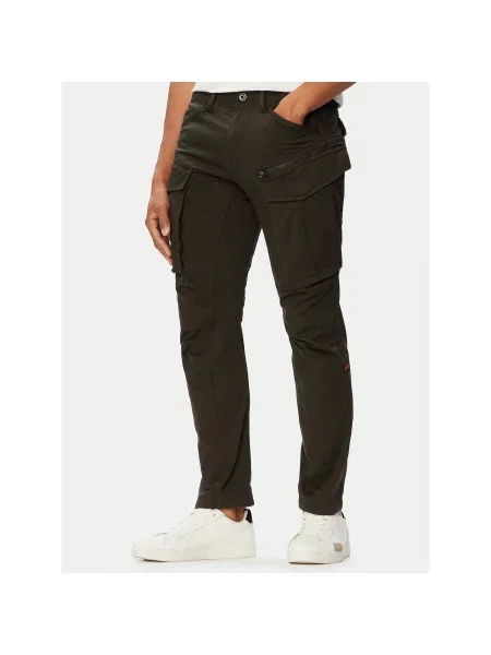 G-Star Raw Kargo hlače Rovic Temno Tapered Fit siva
