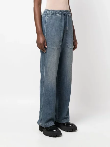 Leggings Diesel alergare albastru