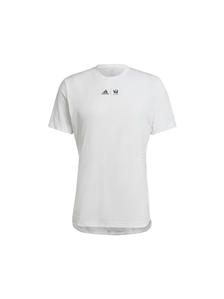 Tricou Adidas cu imagine alb