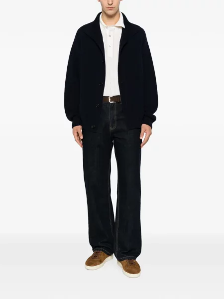Gulerat cardigan Tom Ford tricotate albastru