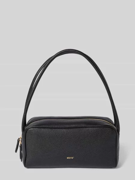 Torba na ramię z aplikacją z logo model ‘Amira’ Abro czarna